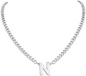 PIYN Initial N Pendant Necklace for