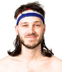 ALLAURA Brown Mullet Headband Wig | 80s Wig Men Brown Mullet Wig Men — One Size (Headband Included)