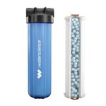 WaterScience RIO Single Stage 20-Inch Mainline Hard Water Filter for Tank | Water Softener for Home | Applicable for 2BHK Home & Bathroom | Whole House Water Filter | Wall Mount - 2Y Warranty