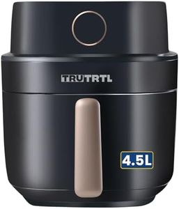 truTRTL Smart Digital 4.5L Air Fryer for Home | Healthy cooking with upto 90% less Oil | 1400 Watt | 8 Preset Menu | Digital Touch Panel | Bake, Roast, AirFry, Grill, Re-heat | Glossy Black