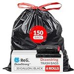 Reli. 30 Gallon Trash Bags Drawstri