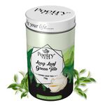 Poetry Teas - Long Leaf Green Tea (Loose leaves 75gm) | Cleanses Body & Boost Immunity | Promotes Healthy Skin | Made with 100% Natural Ingredients (Also available in teabags - 20)