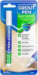 Grout Pen White Tile Paint Marker: Waterproof Grout Paint, Tile Grout Colorant and Sealer Pens - White, Narrow Grout Sealer for Shower Tile & Grout Sealer for Floor Tile | 5mm Tip (7ml)