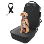 Yemotopro Dog Car Seat Cover for Dogs, Waterproof Upgraded New Front Car Seat Cover for Dogs Car Seat Protector Large Cars Covers for Dog Seat Cover for Truck SUV Pick-up Universal Black