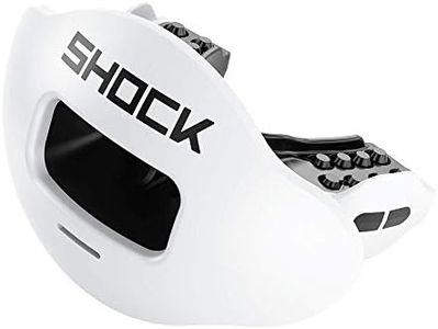 Shock Doctor Max Airflow 2.0 Lip Guard/Mouth Guard for Football 3500. for Youth and Adults OSFA. Breathable Wide Opening Mouthpiece. Helmet Strap Included.