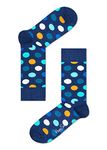 Happy Socks Women's Big Sock, 100 DEN, Multicolored Dots, 4-7 (Size:36-40)