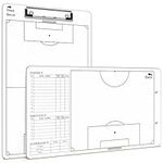 Scribbledo Soccer Dry Erase Coaching Board 15"x9" Soccer Clipboard for Coaches Soccer Coaching Equipment Accessories Tactics Field Board Making it The Perfect Coach Gifts