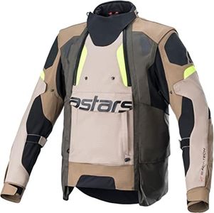 Alpinestars Halo Drystar Jacket (LARGE) (BLACK/SAND/YELLOW)