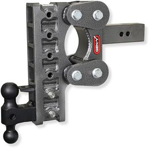 GEN-Y Hitch Heavy Duty Tow Hitch for 2.5" Receiver - 10" Drop/Rise with 6 Adjustable Positions, Includes Dual Ball Mount, Pintle Lock and Pins, 16,000 lbs Towing Capacity, 1,700 lbs Tongue Weight