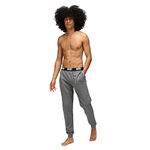 DKNY Men's Mens Loungewear Jersey With Branded Waistband Casual Pants, Charcoal, L UK