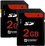 Synergy Digital Camera Memory Card, Compatible with Panasonic Lumix DMC-FZ7 Digital Camera Memory Card 2X 2GB Standard Secure Digital (SD) Memory Card - 2-Pack