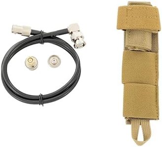 Tactical Antenna Relocation Kit – Enhanced Signal & Mobility – Chest Rig & Backpack Compatible – Durable, Lightweight & Weather-Resistant – Ideal for Military, Outdoor Use (Brown, 32" Cable)