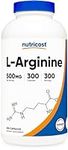 Nutricost L-Arginine 500mg, 300 Capsules