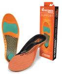 10 Seconds 3810 Ultra Support Poron Insoles Plantar Fasciitis Morton's Neuroma Metatarsalgia Support Anti Fatigue Light Weight Vibration Dampening Carbon Support & Metatarsal Pad M 6/6.5, W 7.5/8