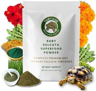 Premium Baby Sulcata Tortoise Food Powder with Calcium | Complete Diet for Baby Sulcata Tortoises | High Fiber, Low Protein with Probiotics for Growth & Shell Health | 4.5 oz Bag | 30-Day Supply