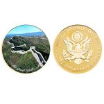 Arunrajsofia The Great Wall of China Coin (Gold Plated)