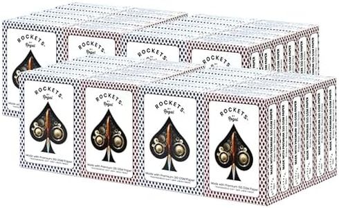 Regal Games Rockets Bulk Playing Cards Set for Adults & Professionals - 48 Standard Decks, 310 GSM Linen Finish - Poker Cards for Blackjack, Euchre, Canasta - Casino Grade, Travel & Game Night Cards