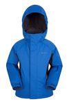 Mountain Warehouse Raptor Kids Ski Jacket - Snowproof, Fleece Lined Snow Coat with Hood - Boys and Girls Winter Warm Skiing, Snowboarding & Outdoors Cobalt Kids Size 5-6 Years