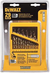 DEWALT Titanium Nitride Coated Drill Bit Set with Pilot Point, 29-Piece (DW1369)