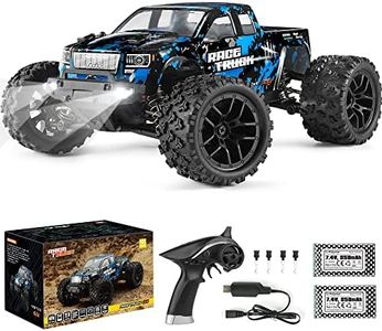HABOXING RC Trucks Rampage, 4WD Off Road Trucks RC Cars 36km/h High Speed 1/18 Scale RTR All Terrain Waterproof Vehicle Monster Truck with Two Rechargeable Battery, RC Toys Gifts for Kids and Adults