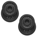 Yes4All Standard 1.15-inch Cast Iron Weight Plates - 1.25 + 2.5lbs (Set of 4)