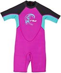 O'Neill Wetsuits Children's Toddler Reactor 2mm Spring Wetsuit, Berry/Light Aqu, 4 UK