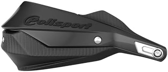 Polisport Trail Blazer Handguard - 6061 T6 Highly Durable & Resistant Aluminum for Off-Road and On-Road Motocross Bikes (Black)