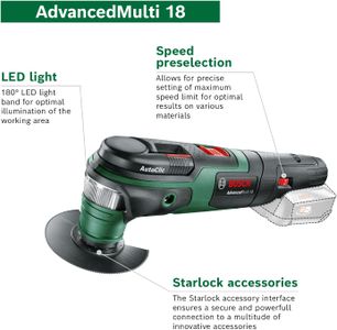 Bosch AdvancedMulti 18 Cordless Multi-Tool – Versatile Power Tool