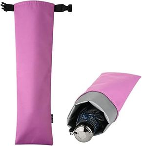 Cosmos 1 sac à parapluies de voyage étanche - Housse de rangement pour parapluies humides - Housse de transport portable pour la maison ou l'extérieur (rose vif)
