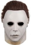 MAKEATREE Michael Myers Mask for Adult, Halloween Scary Horror Creepy Full Face Latex Head Mike Costume