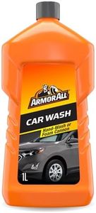Armor All, Wash and Wax 1L, Car Shampoo and Polish, Dual Action Formula for a Clean and Shiny Car, Water Beading Technology, Ideal for Car & Motorcycle Detailing, Made in the UK