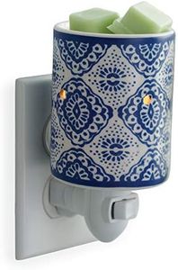 Candle Warmers Etc Plug in Scented Wax or Essential Oil Warmer Indigo Porcelain