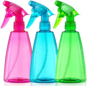 Bealee Spray Bottles 3-Pack, 16 Oz, Mist & Stream, Plastic Water Spray Bottle for Hair, Plants, Cleaning Solutions, BBQ, Cat Dog Spray Correction Behavior - Leak Proof - Empty Spray Bottles