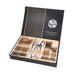 24-Piece Cutlery Set for 6 Persons – Ben & Bel Stainless Steel Knife, Fork and Spoon Tableware Set with Gift Box – Easy-Clean & Dishwasher-Safe