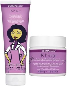 DERMAdoctor KP Bump Eraser Body Scrub and Lotion Kit Dermatologist Formulated Exfoliant | Keratosis Pilaris Treatment For Dry And Bumby Skin 10% AHAs + PHAs
