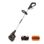 WORX 18V(20V MAX) Cordless Power Brush, PowerShare, Multi-Brush for Stone, Wood Surface and Artificial Cleaning, Quick Brush Change, 1x Stone Brush, 1x Steel Wire Joint Brush, WG441E.9