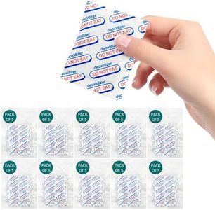Hombao 1000cc 50 Packs Food Grade Oxygen Absorbers - 5 Packs x 1 Vacuum Bag for Long Term Food Freshness - O2 Absorber for Canning & Preserving