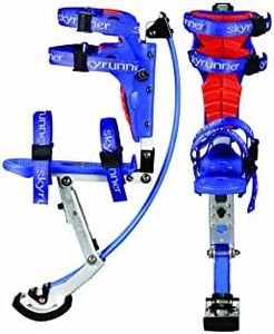 Iconiciris Kids/Child Youth Kangaroo Shoes Jumping Stilts Fitness Exercise (66-110lbs/30~50kg)(Blue)