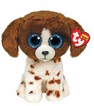 Ty 2007525 Muddles Brown & White Dog Beanie Boo Medium, Topseller, Sammeln, Spielen, Kuscheln, Bliebt, Süß, Außergwöhnlich, Fantastisch Plush animal, Multicolor, 23 cm