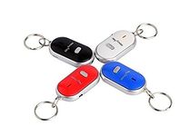 Homies International Whistle Key Finder, Proximity Sensor, Key Ring, LED Key Finder Locator Find Lost Keys Chain Keychain Whistle Sound Control Key Holder (Color Sent at Random)