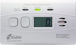 Kidde Carbon Monoxide Detector with 10-Year Battery, Digital Display, 3 LEDs, Replacement Indicator, Peak Level Memory