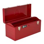 JET Hand Tool Box - 21" Steel Mechanic's Tool Organizer - Red