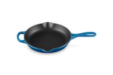 Le Creuset Signature Cast Iron Handle Skillet 9 inch Marseille Blue