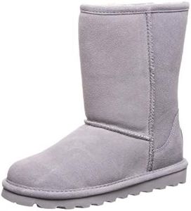 Bearpaw Womens P2034548 Elle Short Grey Size: 6