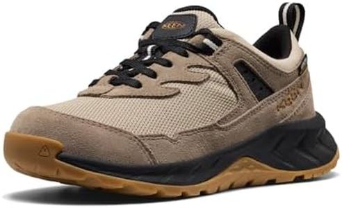 KEEN Unisex-Child Hightrail Low Height Durable Lightweight Breathable Waterproof Hiking Shoes, Brindle/Oak Buff, 4