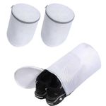 2PCS Shoe Washing Bags, Reusable Sneaker Mesh Washing Bag, Shoe Cleaning Laundry Bag for Sneakers, Canvas Shoes, Slippers (Large)