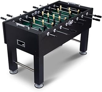 RayChee 55" Foosball Table and Balls Set for Adults, Kids, Soccer Game Table Football Arcade with Leg Levelers & Heavy-Duty Legs for Indoor Game Room (Black)