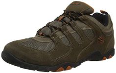 Hi-Tec Men's QUADRA II Walking Shoe, Taupe/Burnt Orange, 11 UK