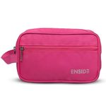 Enside Premium Toiletry Bag for Men | Shaving Kit Bag | Cosmetic Bag for Men and Women (Pink)