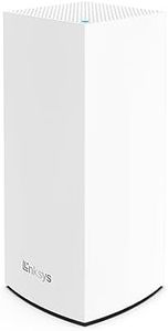 Linksys Velop MX4200 Tri-Band Whole Home Mesh WiFi 6 System (AX4200) Router, Extender & Booster up to 3000 sq ft, 3.5x Faster Speed for 40+ Devices, MU-MIMO & Parental Controls - 1 Pack, White